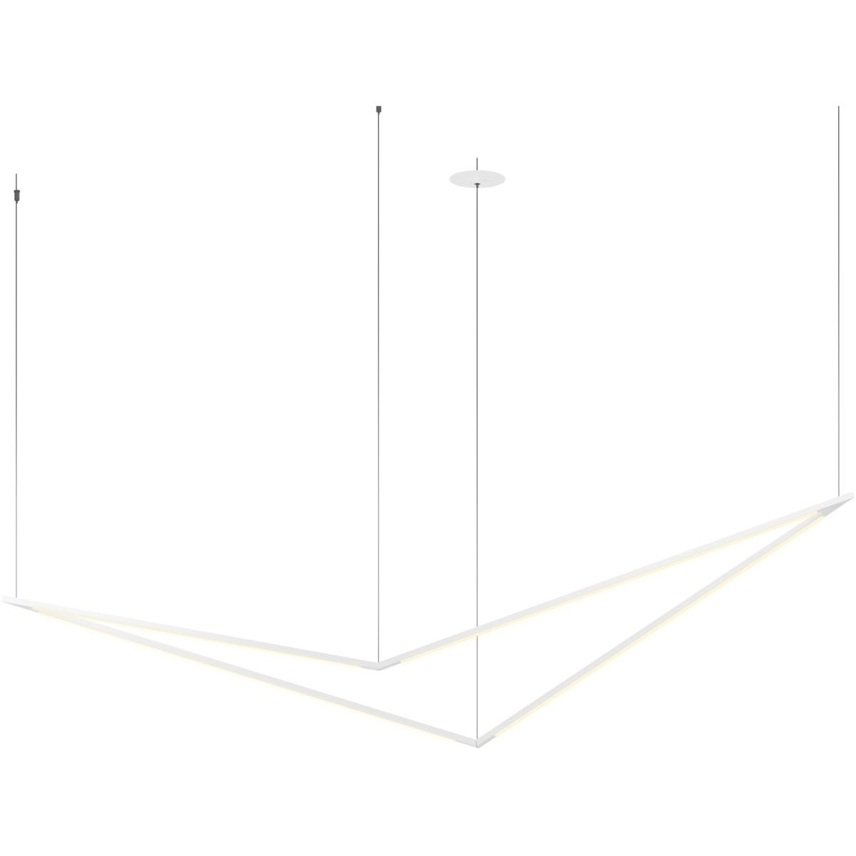 Koncept ZBP-36-B-SW-MWT-CNP Z-Bar LED 22 inch Matte White Pendant Ceiling Light, Bird
